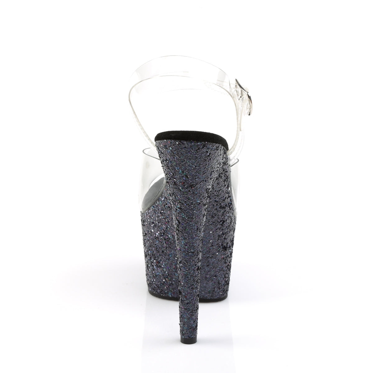PL040 ADO Sandals 7" high Plateau clear/ black - ADO708LG/C/BG