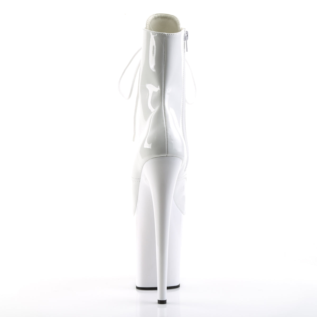 PL117 FLA Ancle Boot 8" high Plateau white / white - FLAM1021/W/M