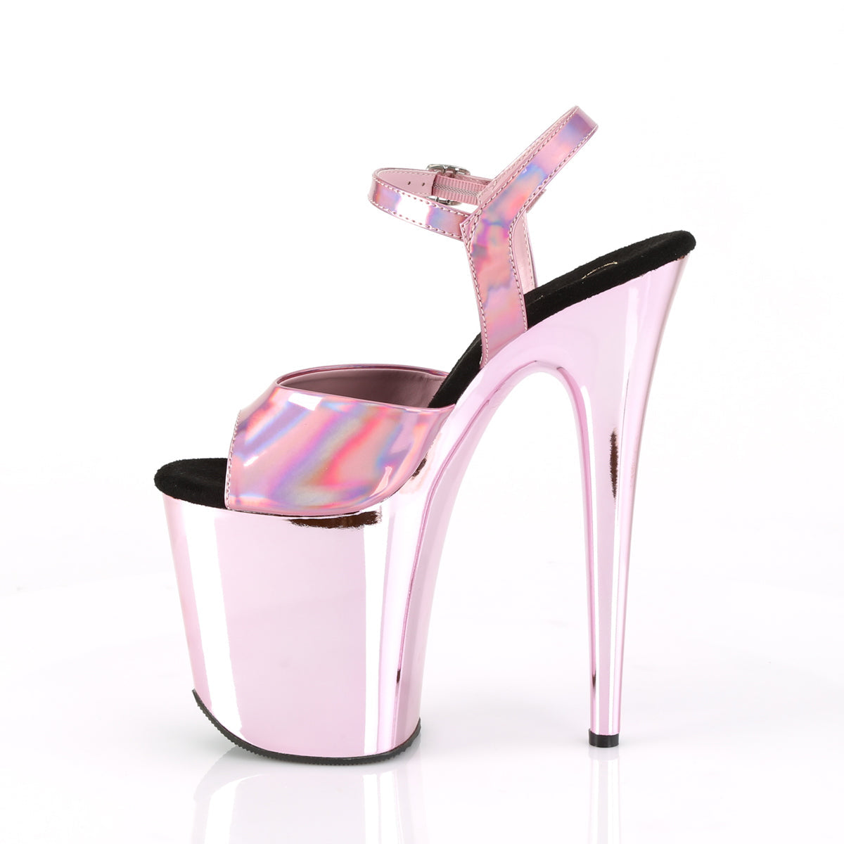 PL084 FLA Sandals 8" high Plateau pink / baby-pink - FLAM809HG/BPHG/BPCH