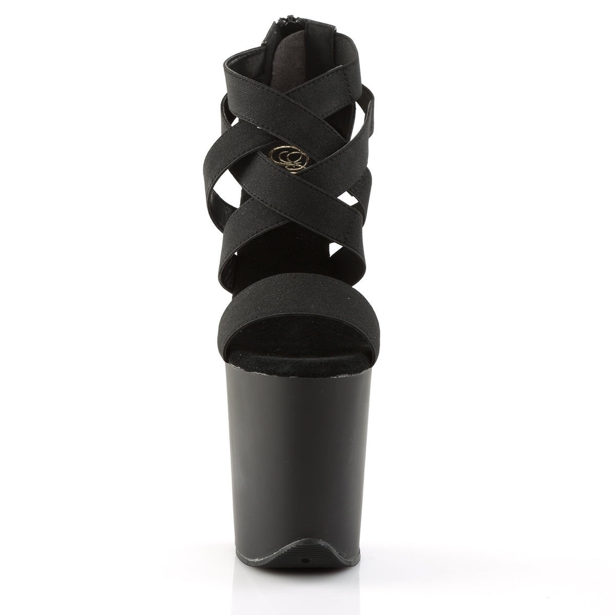 PL006 FLA Sandals 8" high Plateau black / black - FLAM869/B/M