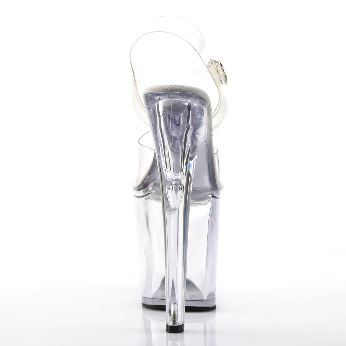 PL001 FLA Sandals 8" high Plateau clear / clear - FLAM808/C/M
