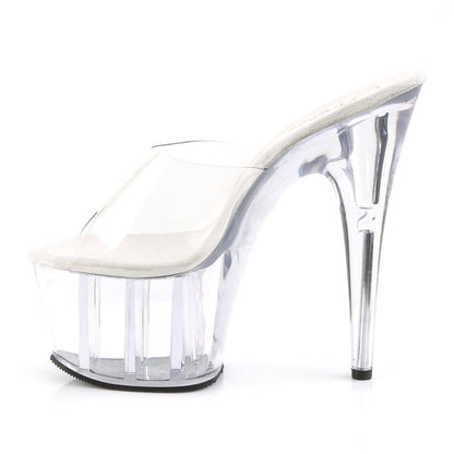 Pleaser Adore-701 Plateau-Pantolette Transparent – Ansicht 3