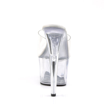 Pleaser Adore-701 Plateau-Pantolette Transparent – Ansicht 4