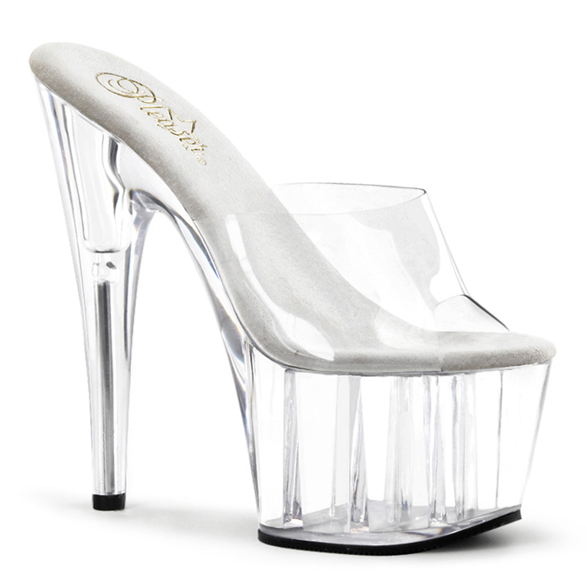 PL123 ADO Stiletto 7" high Plateau clear / clear - ADO701/C/M