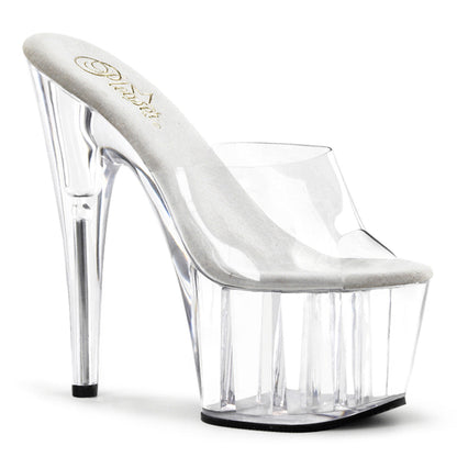 Pleaser Adore-701 Plateau-Pantolette Transparent – Ansicht 1