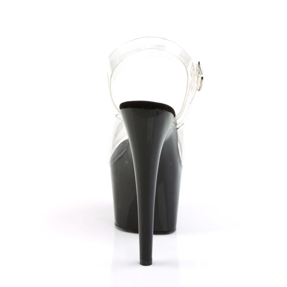 PL126 ADO Stiletto 7" high Plateau clear / black - ADO708/C/B