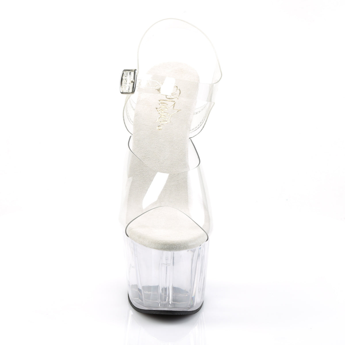 PL015 ADO Stiletto 7" high Plateau clear / clear - ADO708/C/M