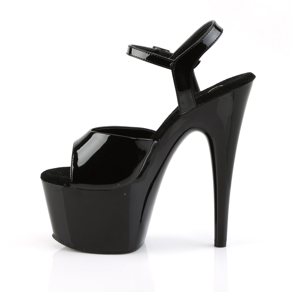 PL020 ADO Stiletto 7" high Plateau black / black - ADO709/B/M