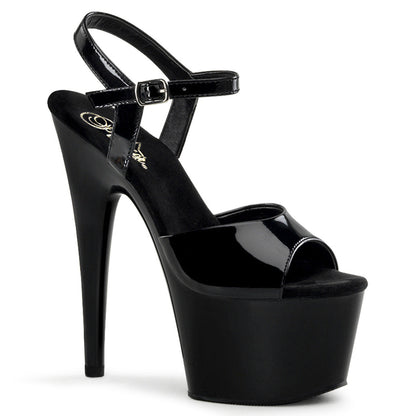 Pleaser Adore-709 Plateau-Sandalette Schwarz – Ansicht 1