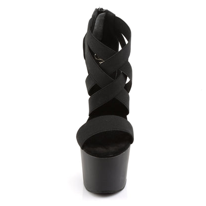 Pleaser Adore-769 Plateau-Sandalette Schwarz – Ansicht 2