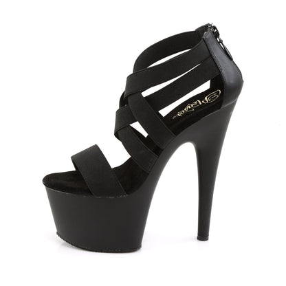 Pleaser Adore-769 Plateau-Sandalette Schwarz – Ansicht 3