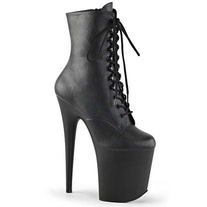 Pleaser Flamingo-1020 Plateau-Stiefelette Schwarz – Ansicht 1