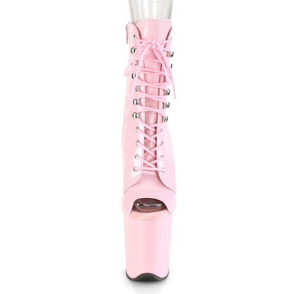Pleaser Flamingo-1021 Plateau-Stiefelette Babyrosa – Ansicht 2