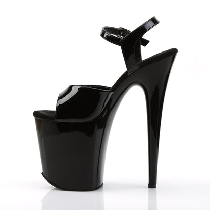 Pleaser Flamingo-809 Plateau-Sandalette Schwarz – Ansicht 3