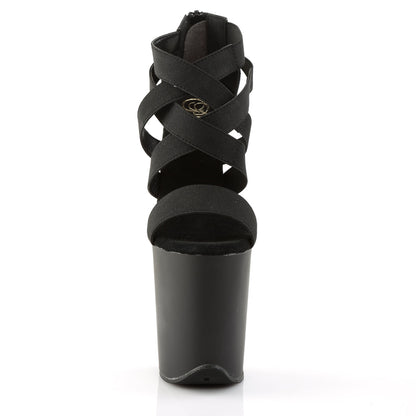 Pleaser Flamingo-869 Plateau-Sandalette Schwarz – Ansicht 2