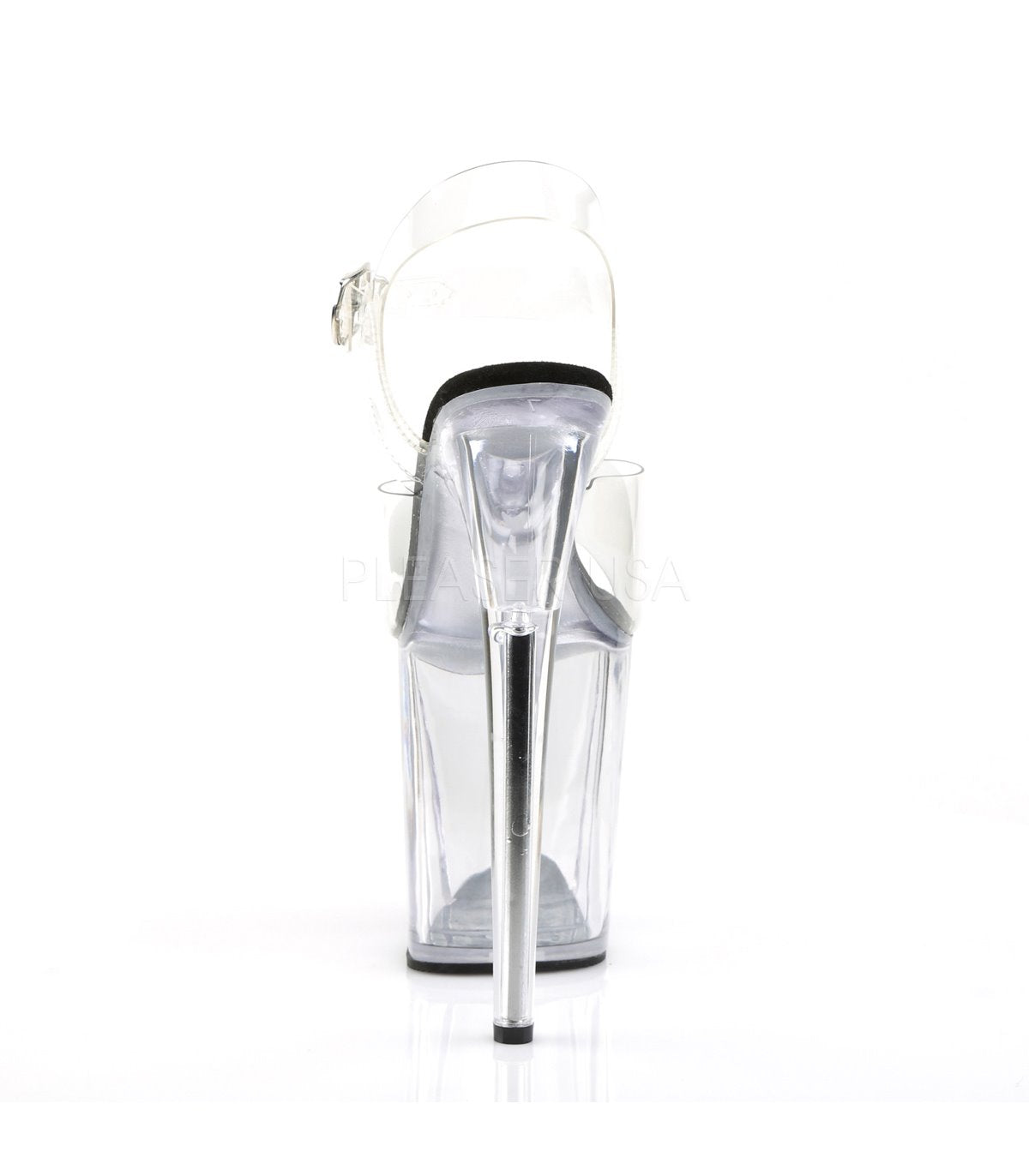 PL111 FLA Sandals 8" high Plateau clear / clear - FLAM808/C-B/C