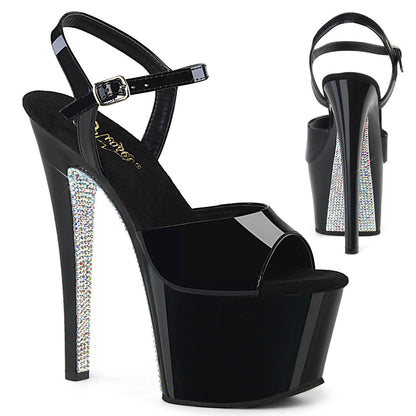 Pleaser Sky-309CRS Plateau-Sandalette Schwarz – Ansicht 1