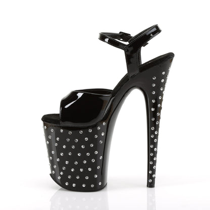 Pleaser Stardust-809 Plateau-Sandalette Schwarz – Ansicht 3