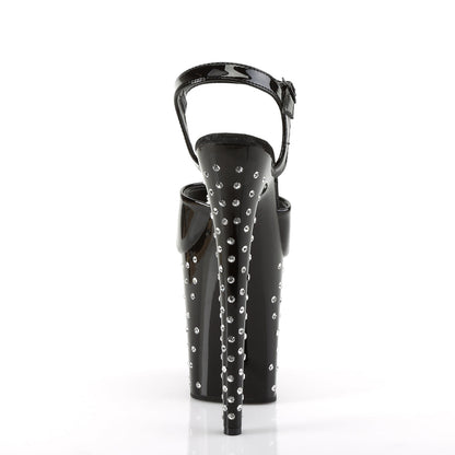 Pleaser Stardust-809 Plateau-Sandalette Schwarz – Ansicht 4
